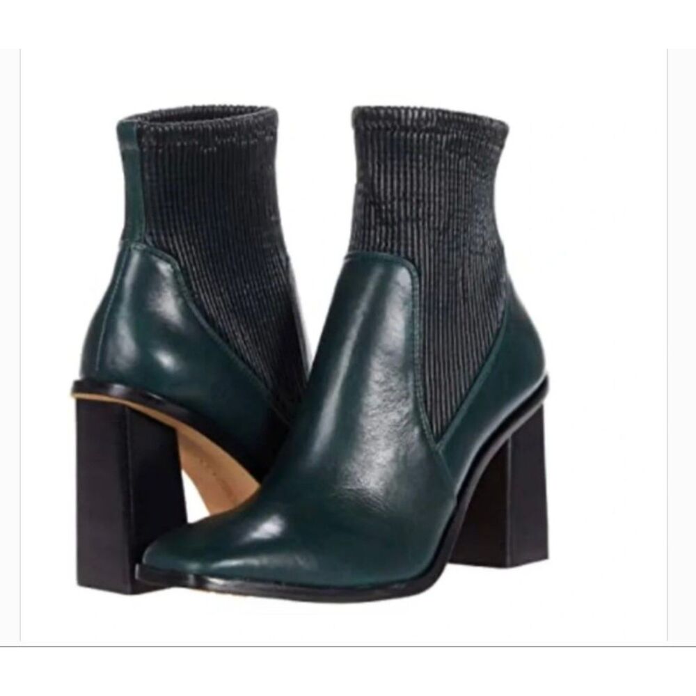 Vince Camuto Black Leather Ankle Boots - Size 9.5